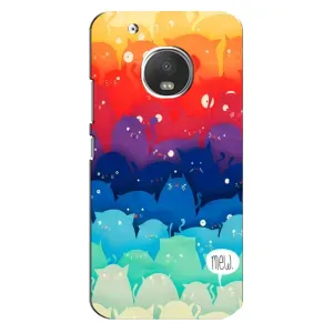 Силиконовый чехол с котиком для Motorola MOTO G5 Plus (Mew)