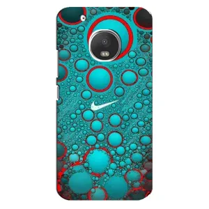 Силиконовый Чехол на Motorola MOTO G5 Plus с картинкой Nike (Найк зеленый)