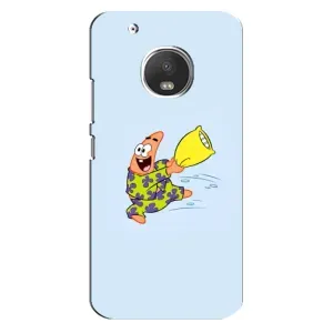 Чехлы с Патриком на Motorola MOTO G5 Plus (Патрик с подушкой)