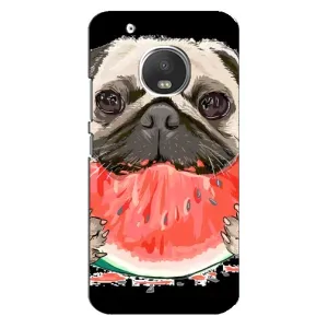Чехол (ТПУ) Милые собачки для Motorola MOTO G5 Plus (Смешной Мопс)