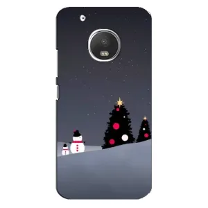 Чехлы на Новый Год Motorola MOTO G5 Plus (Снеговички)