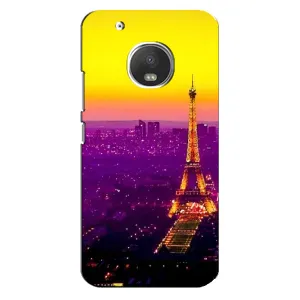 Чохол Ейфелева Вежа на Motorola MOTO G5 Plus (Яскрава башня)