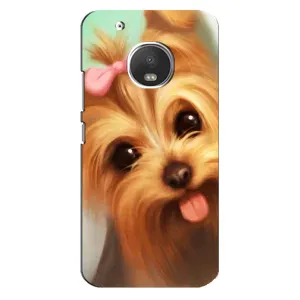 Чехол (ТПУ) Милые собачки для Motorola MOTO G5 Plus (Йоршенский терьер)
