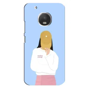 Силиконовый Чехол на Motorola MOTO G5 Plus с картинкой Стильных Девушек (Желтая кепка)