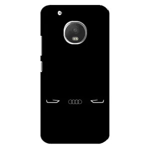 Силиконовый бампер с картинкой машины на Motorola MOTO G5 (Силует Audi)
