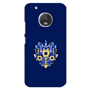 Чехол Укр Символика для Motorola MOTO G5 (Цветущий Герб)