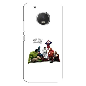 Чехлы для Motorola MOTO G5 (Для Христиан) (Иисус супергерой)
