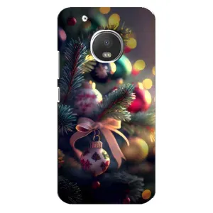Чехлы на Новый Год Motorola MOTO G5 (Красивая елочка)