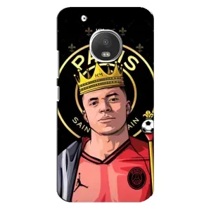 Чехол (TPU) с Футболистом на Motorola MOTO G5 (Mbappe King)