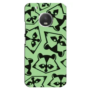 Силиконовый Чехол с Енотами на Motorola MOTO G5 (Мордочки Енота)
