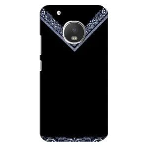 Силиконовый Чехол на Motorola MOTO G5 (Воротник вышиванки)