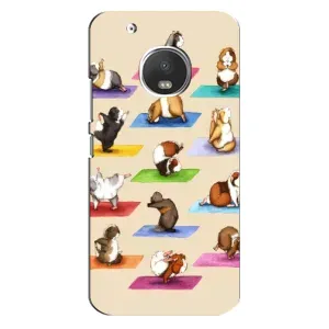 Чехол с Прикольным принтом на Motorola MOTO G5 (Ёга свинок)