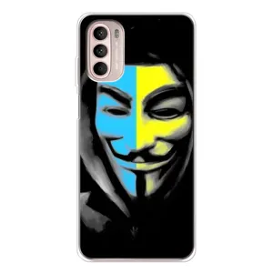 Чехол с Украинской символикой на Мото Г52 (Анонимус патриот)