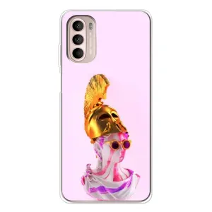 Чехол с Прикольным принтом на Motorola MOTO G52 (АРТ Статуя)