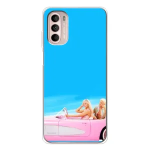 Силиконовый Чехол Барби Фильм на Motorola MOTO G52 (Барби и Кен)