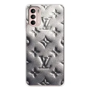 Текстурный Чехол Louis Vuitton для Мото Г52 (Бежевый ЛВ)
