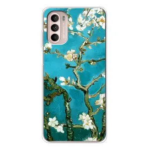 Чехол с принтом САКУРЫ на Motorola MOTO G52 (Цветение Сакуры)