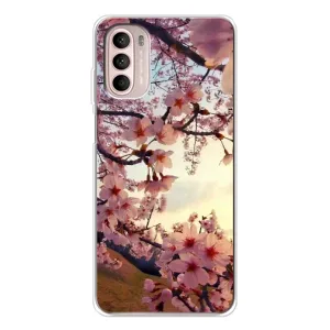 Чехол с принтом САКУРЫ на Motorola MOTO G52 (Цветущая сакура)