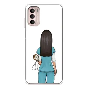 Силиконовый бампер (Работники) на Motorola MOTO G52 (Доктор)