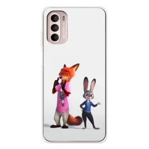 Силіконовий чохол з принтом Зоотрополіс для Motorola MOTO G52 (Джуді і Нік)