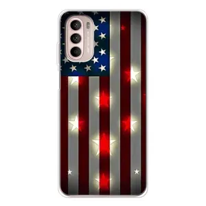 Чехол Флаг USA для Motorola MOTO G52 (Флаг США 2)