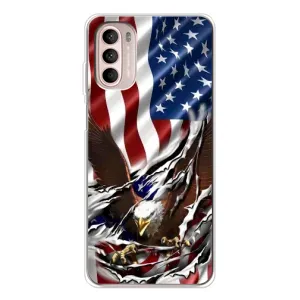 Чехол Флаг USA для Motorola MOTO G52 (Флаг USA)