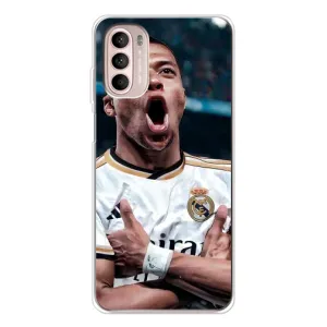 Чехол (TPU) с Футболистом на Motorola MOTO G52 (Гол Мбаппе)