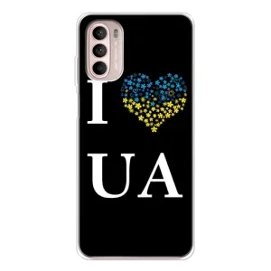 Силиконовый Чехол на Motorola MOTO G52 (Я-Украина) (I Love UA)