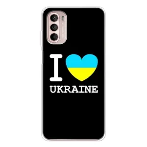 Чехол с Украинской символикой на Мото Г52 (I Love Ukraine)