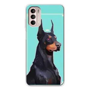 Чехол ДОБЕРМАН для Motorola MOTO G52 (Король доберман)