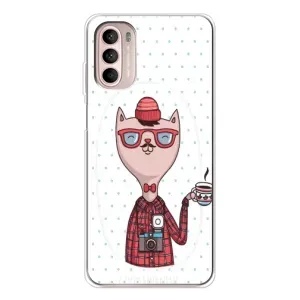 Чехол на тематику: Коты для Motorola MOTO G52 (Кот аристократ)