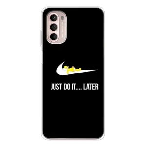 Силиконовый Чехол на Motorola MOTO G52 с картинкой Nike (Later)