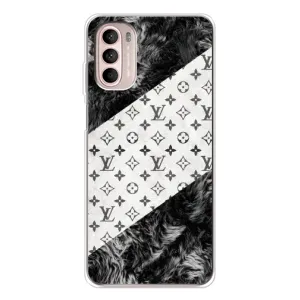 Чехол Стиль Louis Vuitton на Motorola MOTO G52 (LV на белом)