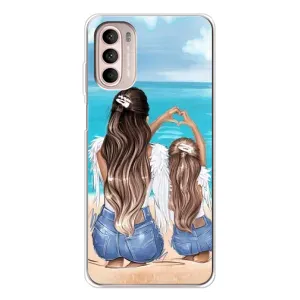 Чехлы для МАМЫ на Motorola MOTO G52 (Мама и дочь)