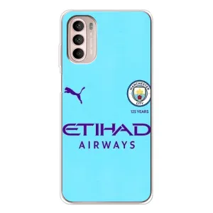 Силиконовые Чехлы принт Футбол на Motorola MOTO G52 (Man City)