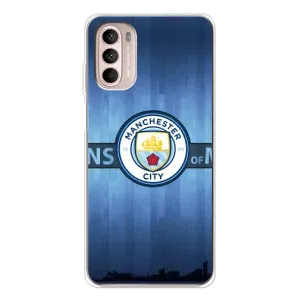 Силиконовые Чехлы принт Футбол на Motorola MOTO G52 (ManCity)