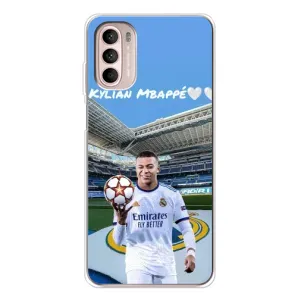 Чехол (TPU) с Футболистом на Motorola MOTO G52 (Mbappe Real)