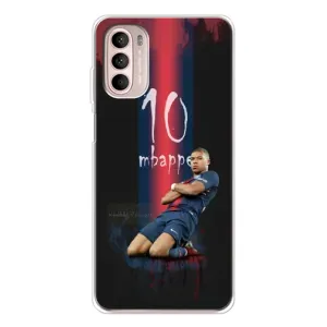 Чехол (TPU) с Футболистом на Motorola MOTO G52 (MBAPPE 10)