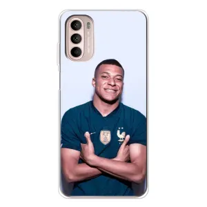 Чехол (TPU) с Футболистом на Motorola MOTO G52 (Мбаппешичка)