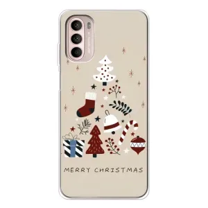 Чехол Санта Клаус для Motorola MOTO G52 (Merry Christmas)