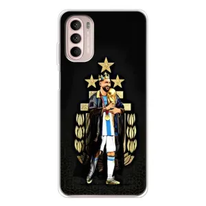 Чехлы Лео Месси Аргентина для Motorola MOTO G52 (Месси король)