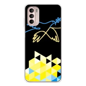 Чехол на Motorola MOTO G52 Украинский дизайн (Мир для Украины)