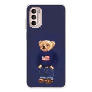 Чехлы Мишка Тедди для Мото Г52 (Мишка USA)