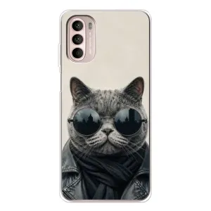Чехол на тематику: Коты для Motorola MOTO G52 (Модный кот)