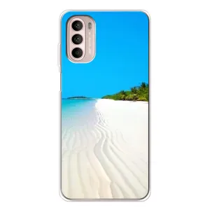 Летний Чехол на Motorola MOTO G52 (Море песок)