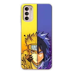 Купить Чехлы на телефон с принтом Anime для Motorola MOTO G52 (Naruto Vs Sasuke)