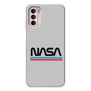 Силиконовый бампер с принтом "Наса" на Motorola MOTO G52 (Наса)