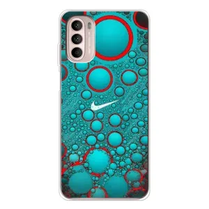 Силиконовый Чехол на Motorola MOTO G52 с картинкой Nike (Найк зеленый)