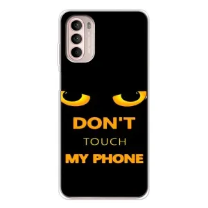 Чехол с Прикольным принтом на Motorola MOTO G52 (Не трогай мой телефон)