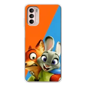 Чехлы ЗВЕРОПОЛИС для Motorola MOTO G52 (Ник и Хопс)